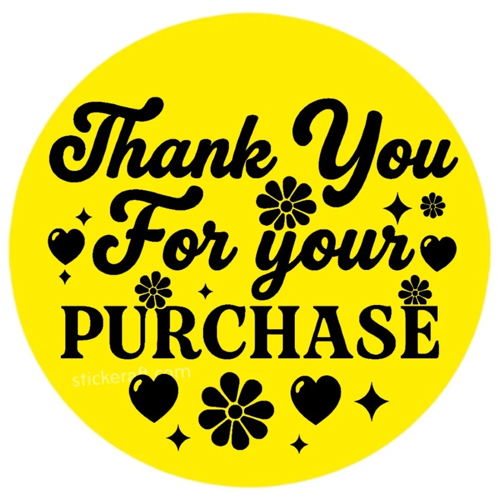 Thank You for Your Purchase Stickers – 2